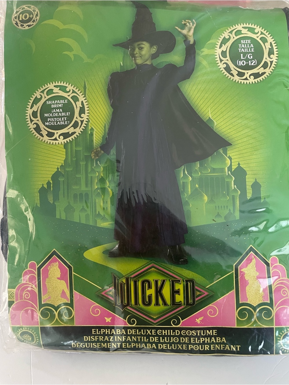 Little Girls Elphaba Deluxe Child Costume Official Wicked Halloween Size 10-12